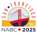 Logo for the fall 2025 NABC, featuring San Francisco's iconic golden gate bridge
